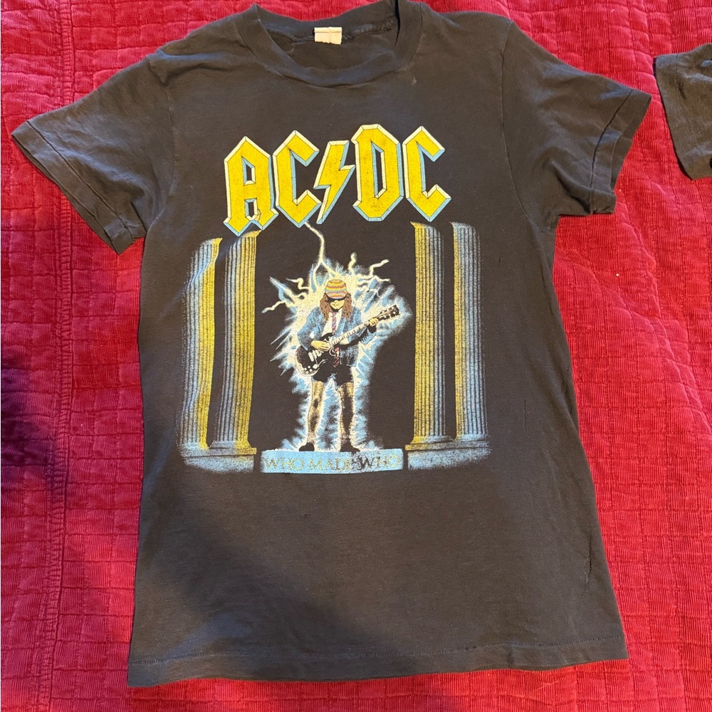 Vintage AC/DC Who Made Who 1986 North American Tour T-shirt